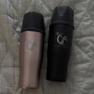Ceres Chill Insulated Travel Tumblers - Black & Rose Gold